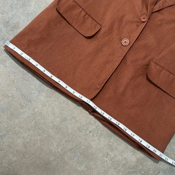 Vintage Linen Blend Blazer - Picture 11 of 13